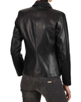 Women Genuine Leather Blazer Coat WB 22